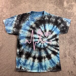 Travis Scott Astroworld L Mens Tie Dye T-Shirt Festival Run Dallas Pink